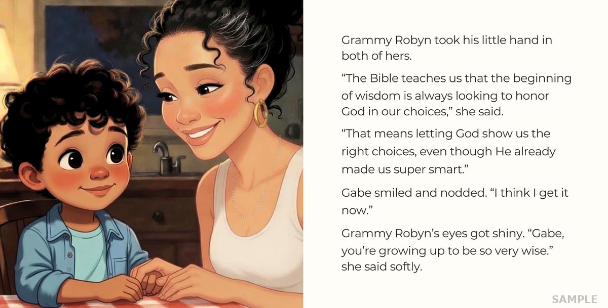 Digital edition page from the storybook